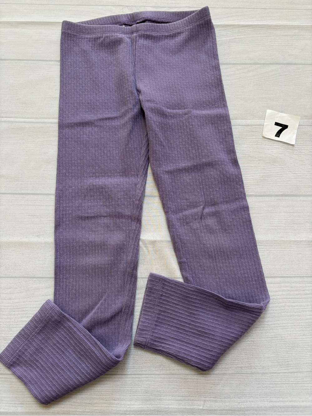 Tea Collection Lavender Ribbed Knit Leggings